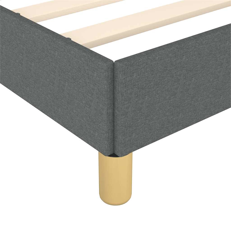 vidaXL Engineered Wood King Bed Frame in Dark Gray