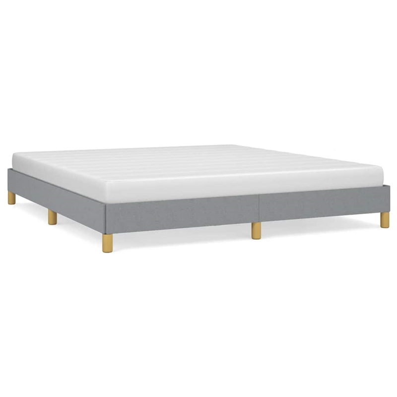 vidaXL Engineered Wood California King Bed Frame in Light Gray