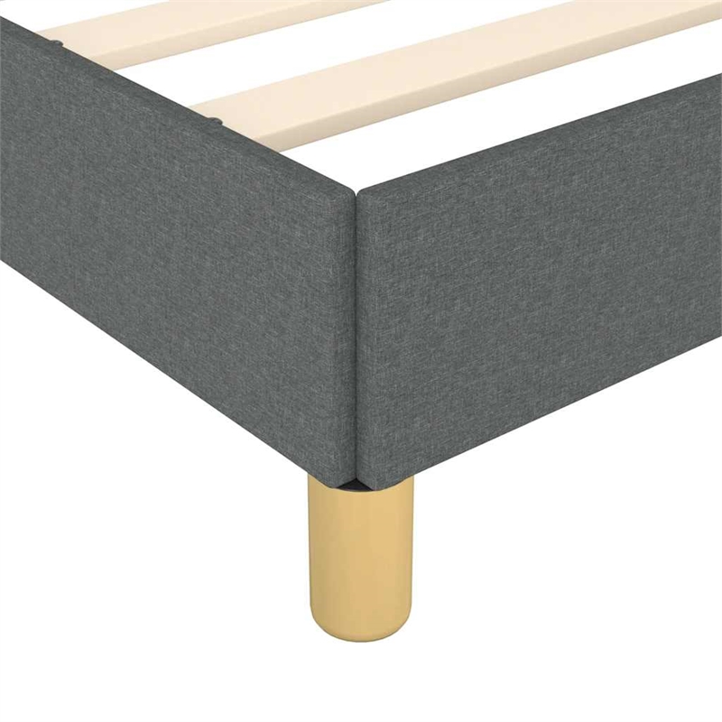 vidaXL Engineered Wood California King Bed Frame in Dark Gray