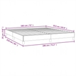 vidaXL Engineered Wood California King Bed Frame in Dark Gray