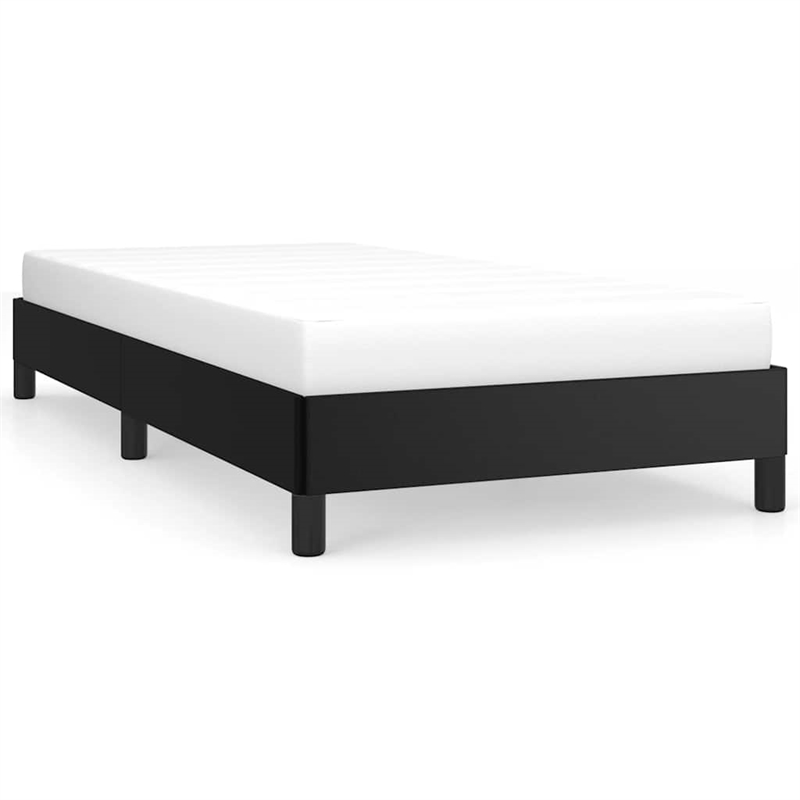 vidaXL Engineered wood Twin Bed Frame in Black