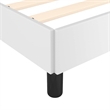 vidaXL Modren Twin Faux Leather Bed Frame in White