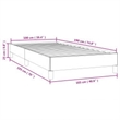 vidaXL Modren Twin Faux Leather Bed Frame in White