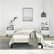 vidaXL Engineered wood Twin XL Bed Frame in Black