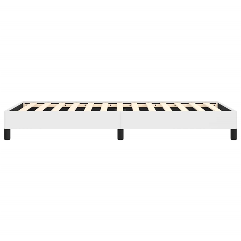 vidaXL Modren Twin XL Faux Leather Bed Frame in White