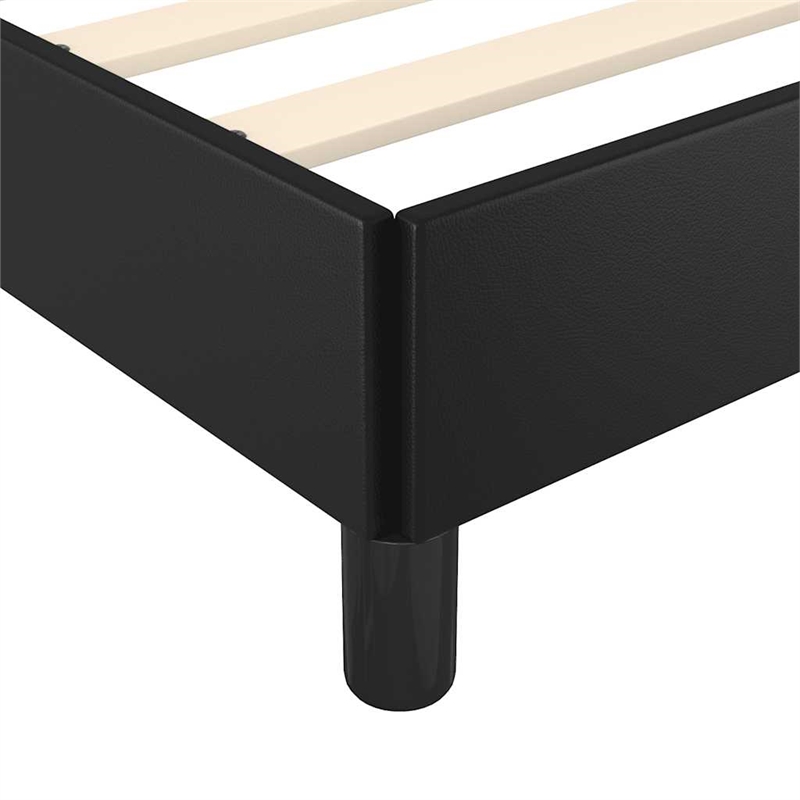 vidaXL Faux leather Full Bed Frame in Black
