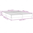 vidaXL Faux leather Full Bed Frame in Black