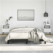 vidaXL Faux leather Full Bed Frame in Black