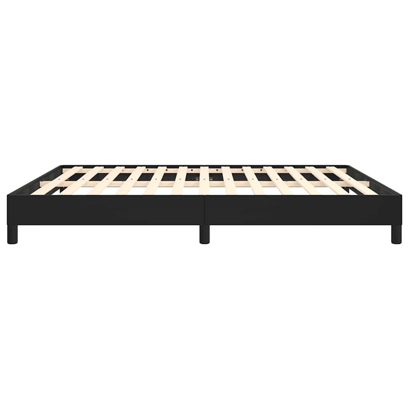 vidaXL Engineered Wood King Bed Frame in Black