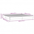 vidaXL Engineered Wood King Bed Frame in Black