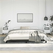 vidaXL Engineered Wood King Bed Frame in Black