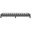 vidaXL Engineered Wood Velvet Twin Bed Frame in Dark Gray