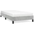 vidaXL Twin XL Engineered Wood Bed Frame in Light Grey