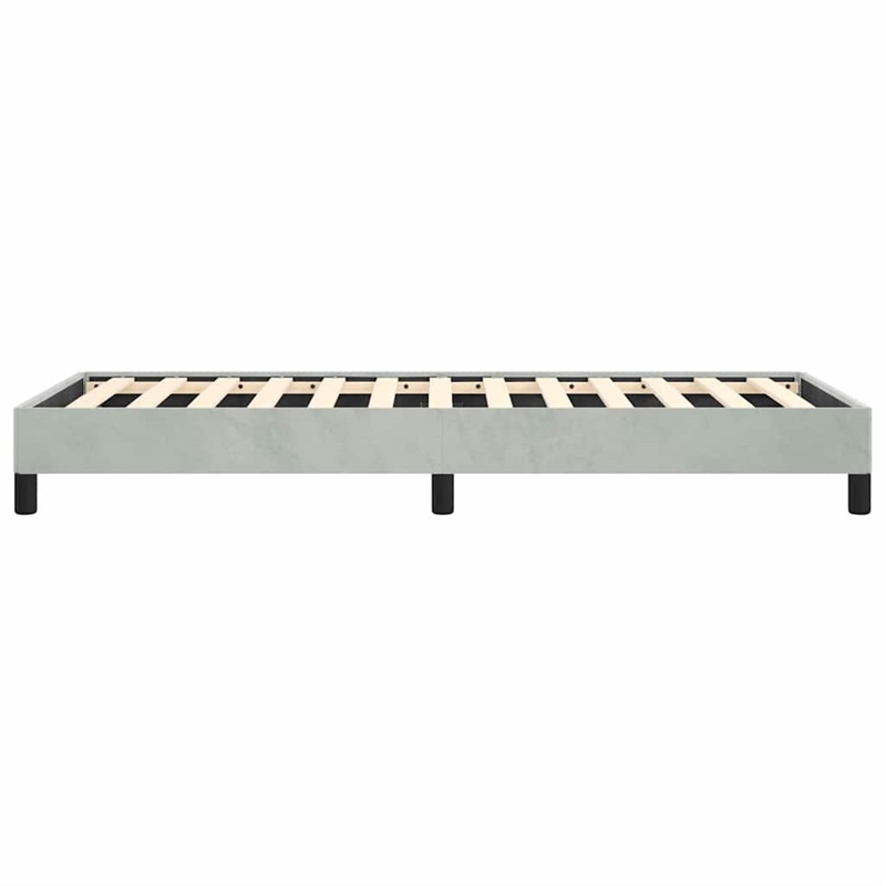 vidaXL Twin XL Engineered Wood Bed Frame in Light Grey