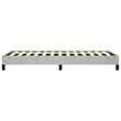 vidaXL Twin XL Engineered Wood Bed Frame in Light Grey