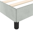 vidaXL Twin XL Engineered Wood Bed Frame in Light Grey
