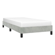 vidaXL Twin XL Engineered Wood Bed Frame in Light Grey
