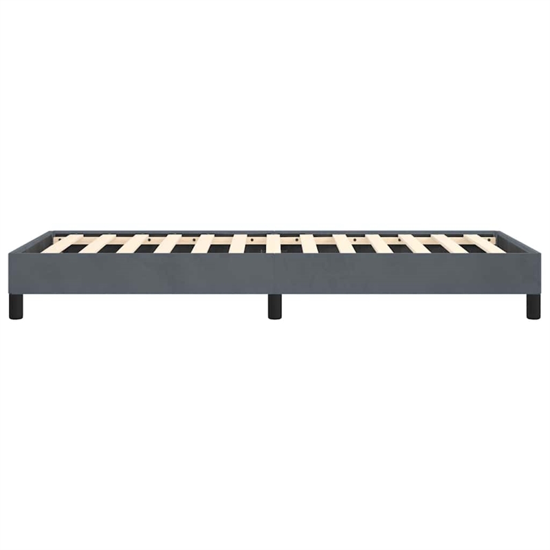 vidaXL Engineered Wood Twin XL Bed Frame in Dark Gray