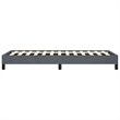 vidaXL Engineered Wood Twin XL Bed Frame in Dark Gray