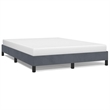 vidaXL Modern Engineered Wood Queen Bed Frame in Dark Gray