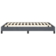 vidaXL Modern Engineered Wood Queen Bed Frame in Dark Gray
