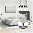 vidaXL Velvet California King Bed Frame in Light Grey