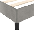 vidaXL Velvet California King Bed Frame in Light Grey