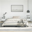 vidaXL Velvet California King Bed Frame in Light Grey