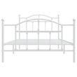 vidaXL 39.4 x 78.7 Powder-Coated Steel in Bed Frame in White