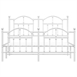 vidaXL Powder-Coated Steel Full/Double Bed Frame in White