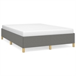 vidaXL Engineered Wood Bed Queen Frame in Dark Gray