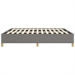 vidaXL Engineered Wood Bed Queen Frame in Dark Gray
