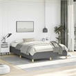 vidaXL Engineered Wood Bed Queen Frame in Dark Gray