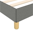 vidaXL Engineered Wood King Bed Frame in Dark Gray Fabric