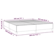 vidaXL California King Bed Frame in Light Grey