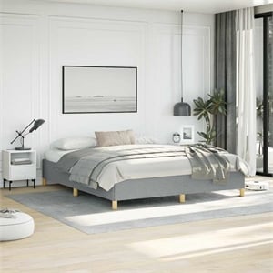 vidaXL California King Bed Frame in Light Grey