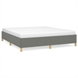 vidaXL Engineered Wood California King Bed Frame in Dark Gray