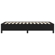 vidaXL Engineered wood Twin Bed Frame in Black
