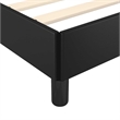 vidaXL Engineered wood Twin Bed Frame in Black