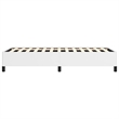 vidaXL Twin Faux Leather Bed Frame in White
