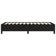 vidaXL Engineered wood Twin XL Bed Frame in Black