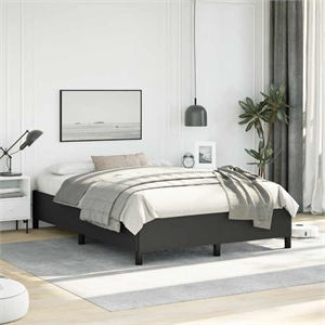 vidaXL Faux leather Full Bed Frame in Black