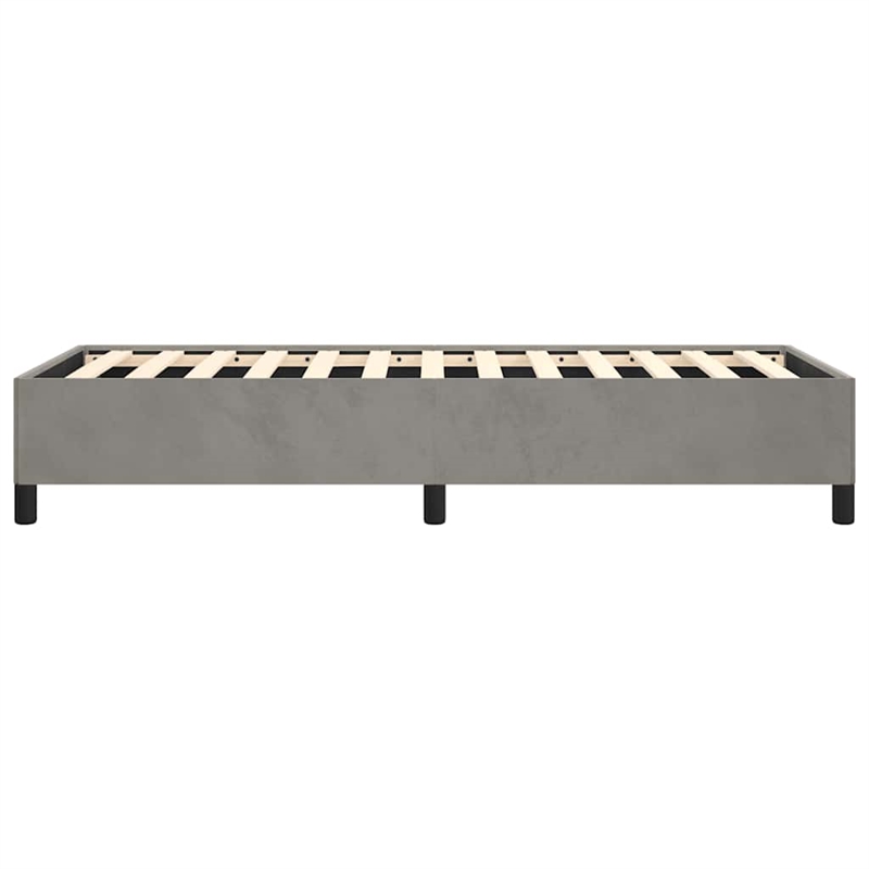 vidaXL Twin XL Engineered Wood Bed Frame in Light Grey