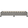 vidaXL Twin XL Engineered Wood Bed Frame in Light Grey