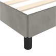 vidaXL Twin XL Engineered Wood Bed Frame in Light Grey