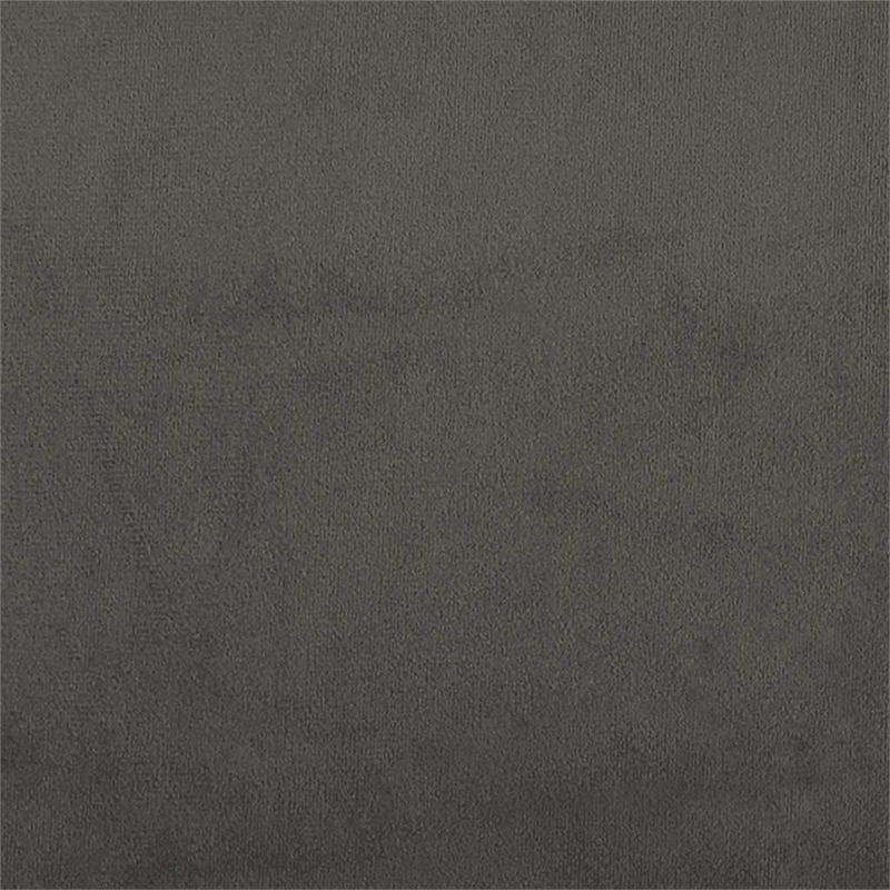 vidaXL Velvet Full Bed Frame in Dark Gray Fabric
