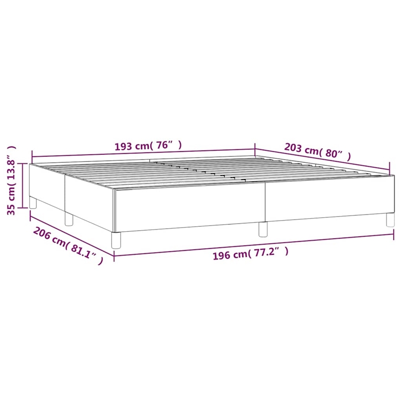 vidaXL King 13.8