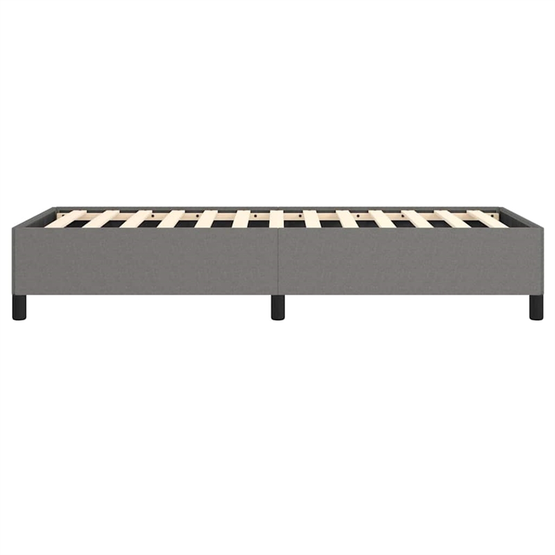 vidaXL Engineered Wood Twin Bed Frame in Dark Gray