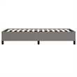 vidaXL Engineered Wood Twin Bed Frame in Dark Gray