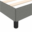 vidaXL Engineered Wood Twin Bed Frame in Dark Gray